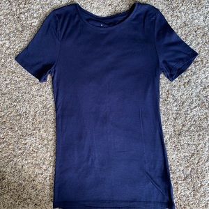 Blue Dressy Short Sleeve Shirt